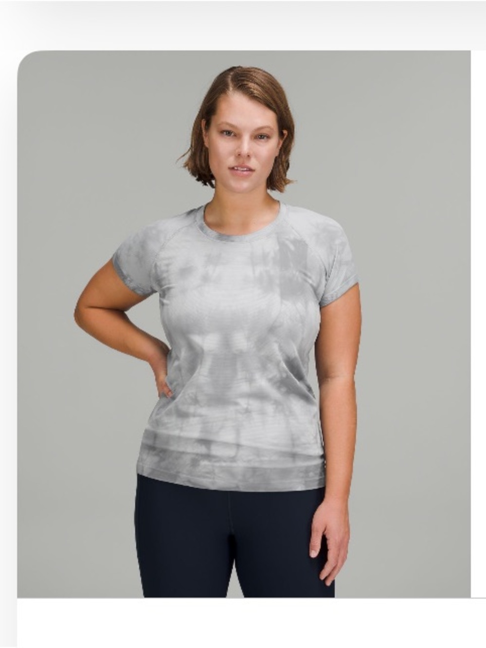 lululemon athletica Swiftly Tech Short-Sleeve Tee - Light Gray Marble